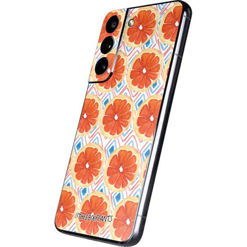 Bouffants and Broken Hearts Citrus Geo Galaxy S22 Skin